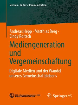 cover image of Mediengeneration und Vergemeinschaftung
